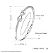 [Eternity Love] Women's 925 Sterling Silver Plated Infinity Bangle Friendship Sister Cuff Bracelets TIVANI Collection Jewelry Gifts