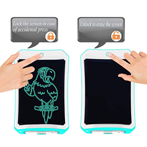 JRD&BS WINL 8.5" Drawing Pads for Kid,3-12 Yr Children's Drawing Toys,Portable Reusable Erasable Writer,Elder Message Board,Digital Handwriting Pad Doodle Board for School for 8-18 Yr Old Boys Blue D - Thumbnail 3