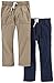 Carter's Boys' Toddler 2-Pack Woven Pants, Khaki/Navy, 3T
