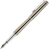 Nemosine Fission Fountain Pen, Medium German Nib, Gunmetal (NEM-FIS-03-M)