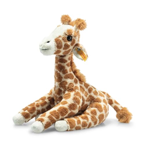 Steiff Gina Giraffe Premium Stuffed Animal for Kids, Soft Plush Toy for Girls and Boys, Spotted Light Brown, 11 Inch