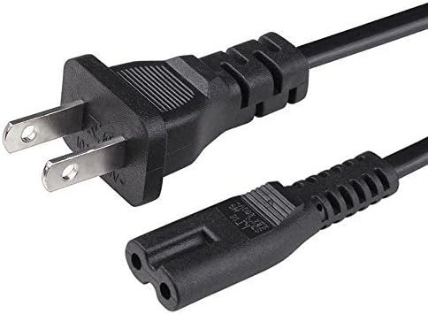 YOOYE AC Power Cable, Polarized Power Cord NEMA 1-15P to IEC320C7-6feet