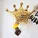 JANOU 6Pcs Gold Crown Balloons Foil Helium 30 Inch Crowns Balloons for Birthday Wedding Party Decoration