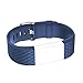 iGK For Fitbit Charge 2 Bands, Adjustable Replacement Bands with Metal Clasp for Fitbit Charge 2 Wristbands Special Edition Black Navy Large