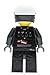 LEGO Movie Bad Cop Kids Minifigure Light Up Alarm Clock | Black/Gray | Plastic | 9.5 inches Tall | LCD Display | boy Girl | Official