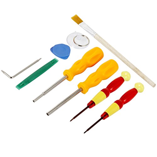 ALLCACA 9 in 1 Nintendo Repair Tool Kit Professional Screwdrivers Set Multi-functional Screwdrivers L Wrench Cleaning Brush Precision Tool Set for Nintendo Switch/Wii/2DS/3DS and More - Thumbnail 2