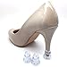 Stargoods High Heel Protectors for Shoes, Heart Shaped Stoppers for Walking on Grass, Clear - 10 Pairs, Medium Size