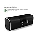 AURTEC Portable Bluetooth Speakers, True Wireless Stereo Outdoor Dual Audio with Strong Bass and Powerful Volume, Bluetooth 4.2, Handsfree Calling for Phone, Echo, Android and More-Black