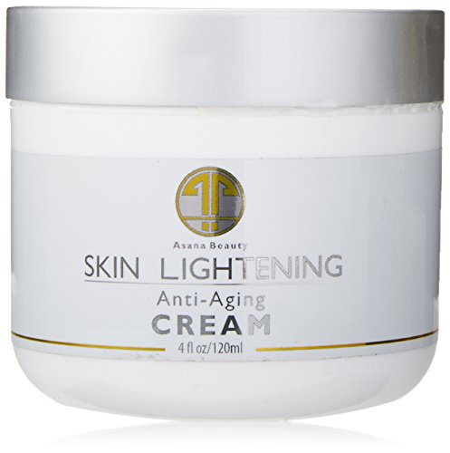 Asana Beauty Products Natural Skin Lightening Cream Huge 4oz-Brightening Lotion To Improve Skin Discoloration, Melasma, Hyperpigmentation, Age & Dark Spots-Best Whitening & Bleach Mask-Skin Lightener, 120ml