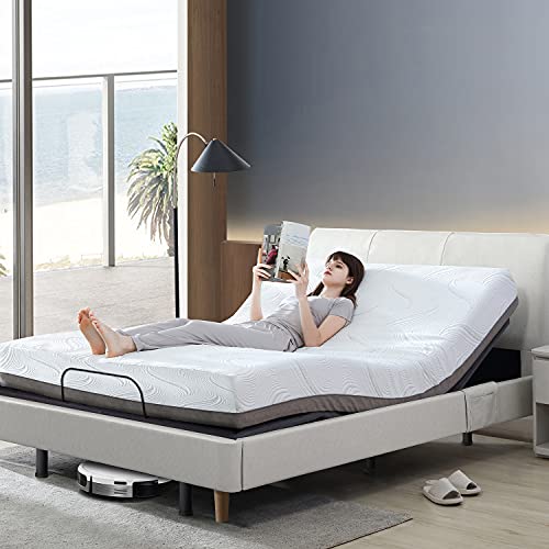 Adjustable Bed Frame, Smart Electric Adjustable Bed Base with Wireless
