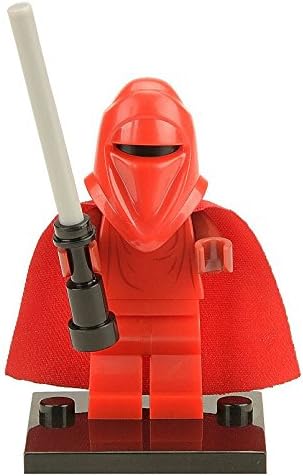 Red Guard Star Wars Minifigure Building Block Toy - Compatible Mini Action Figure - Interchangeable Superhero Building Kit by Hatber Toys