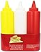 Charcoal Companion Classic Diner Condiment Bottle Set / Ketchup, Mayo, Mustard