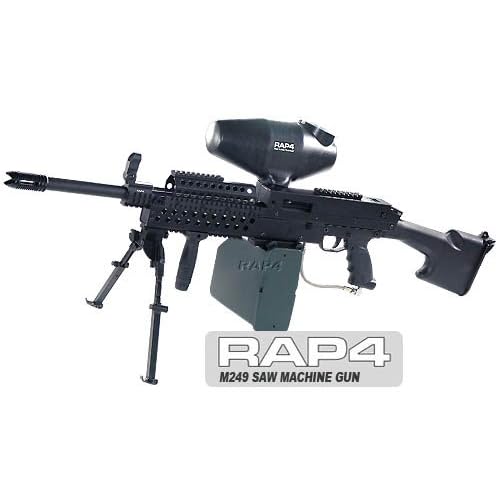 M249 SAW Machine Gun Kit with Tippmann A 5 Marker paintball gun on