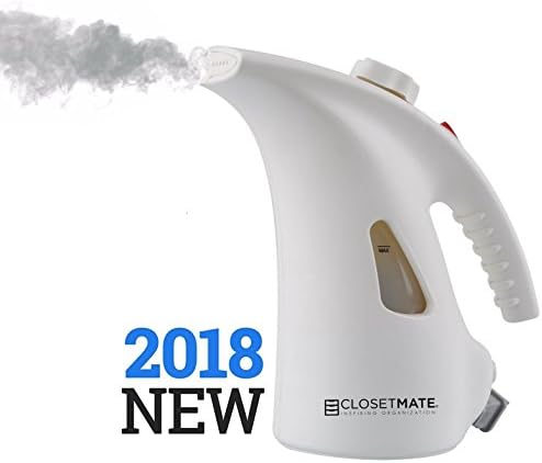 StorageAid Garment Steamer 130ml with a Retractable Cord, Portable Handheld Fabric Steamer Fast Heat-up Powerful Travel Garment Clothes Steamer with High Capacity Free Pouch Included