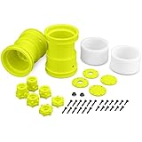 J Concepts Inc. Tribute 2.6 x 3.6 Monster Truck Wheels, Yellow (2), JCO3377Y