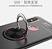 Strug for Xiaomi Redmi 6 Pro/Xiaomi Mi A2 Lite Case,[Tempered Glass Screen Protector] 360 Degree Rotating Kickstand Soft TPU Material Suitable for Automotive Magnet Brackets Protective case(Black)