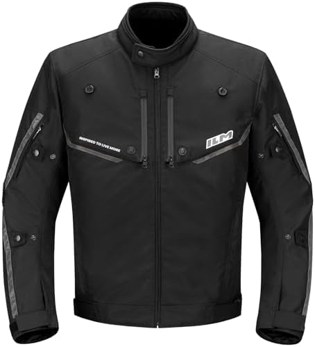 Amazon.com: ILM Motorcycle Riding Jacket with Mesh CE Armor and