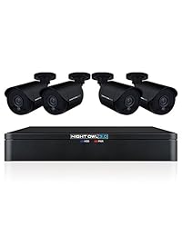 Búho nocturno CL-XHD301-84 8 canales HD Video Seguridad DVR con 1 TB HDD y 4 x 1080p HD Cámara con cable