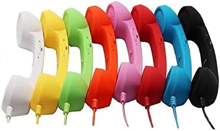 Unifree 3.5mm Wired Coco Radiation Free Retro Phone Handset Receiver with Mic