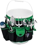 Apollo Precision Tools DT0825 Garden Tool Organizer, Black/Green, 5-Gallon Bucket