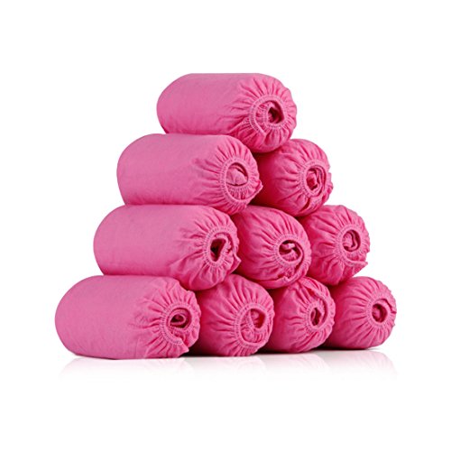 Antrader 100 Pieces Disposable Shoe Covers Floor One Size Fi