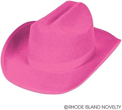 pink felt cowboy hat