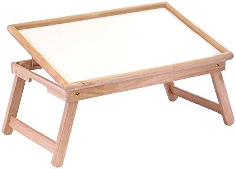 Wood Breakfast Bed Adjustable Lap Tray/Desk Foldable Legs