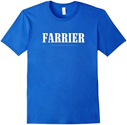 Mens Farrier T-shirt Equine Horse Hoof Doctor Gift Tee Small Royal Blue