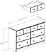 South Shore Summer Breeze Kids Bookcase Bed 4-Piece Bedroom Set, Full, White Wash