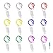 LXS 12PCS Pack Fairy Lights Battery Operated 6.5' 20 LED String Lights Firefly Lights Halloween Lights Copper Wire LED Lights DIY Wedding Dinner Party Bedroom Christmas Decor(6 Colors)