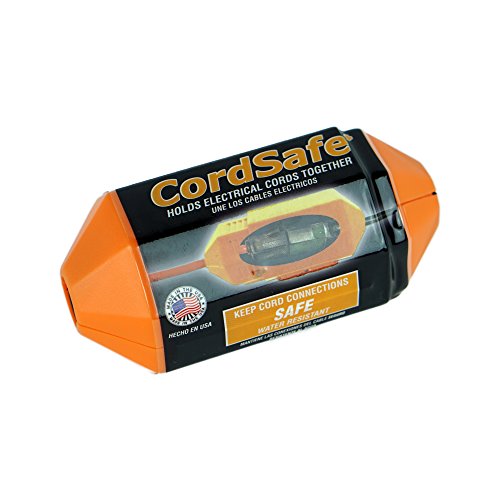 Cordsafe Extension Cord Connector with Water-Resistant Seal (Orange) for Cord Management - Thumbnail 2