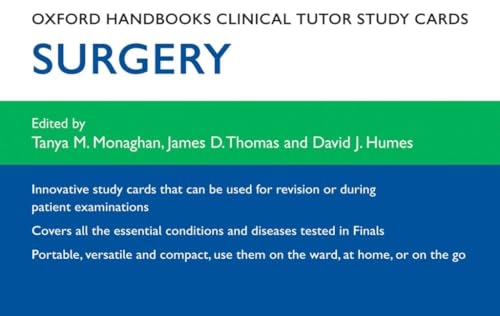 Oxford Handbooks Clinical Tutor Study Cards: Surgery (Oxford Handbooks Study Ca…
