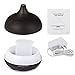 Sealive Remote Control 550ML Wood Grain Essential Oil Diffuser Electric Ultrasonic Humidifier Aromatherapy Cool Mist Humidifier Home Office SPA (Black)
