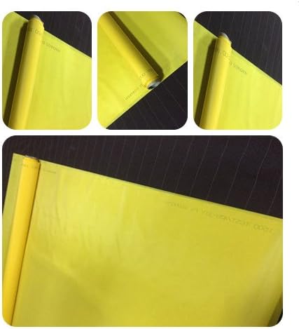 Oxcellent Screen Printing 200 Mesh 80T Yellow 50inch(1.27m) Width 3Yard(2.7m) Lenth for Manual Screen Printing Machine