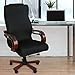 CAVEEN Office Chair Cover Computer Chair Universal Boss Chair Cover Modern Simplism Style High Back Large Size (Chair not Included) Black Large