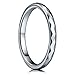 THREE KEYS JEWELRY 2mm Womens Tungsten Wedding Ring Multi-Faceted Wedding Band Diamond Cuts Ring