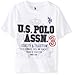 U.S. Polo Assn. Boys' Crew Neck Iconic Graphic Logo T-Shirt,GS01-White, 14/16
