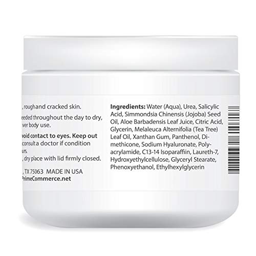 UREA LABS 10 Urea Cream w/ Salicylic Acid and Lavender Oil. Daily Moisturizer for Face, Hand