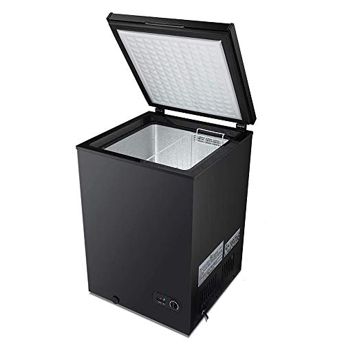 5.0 Cubic Feet Chest Freezer with Removable Storage Basket, Adjustable
