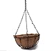 Kingbuy Black Growers Hanging Basket Planter with Chain Flower Plant Pot Home Garden Balcony Decoration-10inch (set of 2) …
