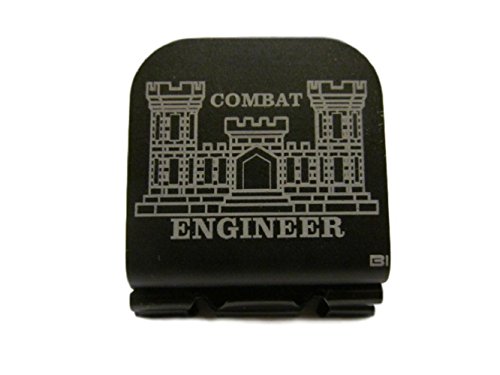 Combat Engineer Laser Etched Hat Clip Black