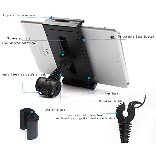 image for Tablet Holder, MEIDI (4-12in) Headrest Car Mount Holder Stand Universa