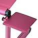 Furinno MP01-PI Mousepad Attachable to Aluminum Folding Laptop Tray Stand, Pink