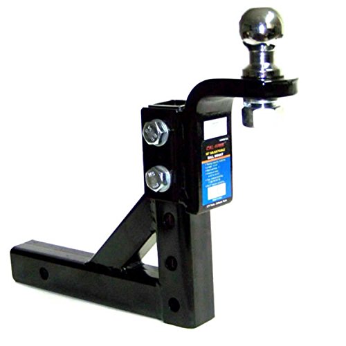Adjustable Trailer 10" Drop Hitch Ball Mount 2" Receiver With17/8" Hitch Ball MasterBasser