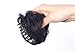 2Pcs Mini Claw Clip in Messy Bun Chignon Synthetic Hair Cat Ears Bun Extensions Wig Accessory Ponytail Updo Hair Pieces for Women and Girls and Kids (Black)thumb 3
