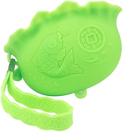 Ultra Soft Silicone Purse / Coin Pouch / Purse Wallet / Silicone Key Coin Purse (Green)