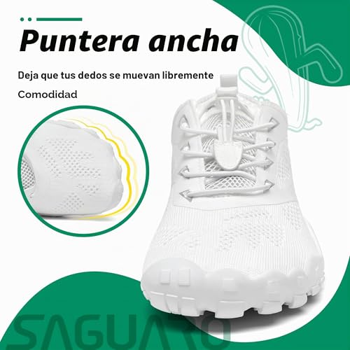 SAGUARO Versatile Minimalist Lightweight Flexible Outdoor Indoor Shoes – Gym Asphalt Beach Mountain, Unisex-Adult