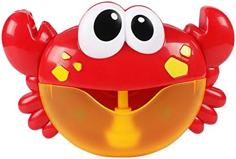 Gosear Bubble Machine, Bubble Blower, Bubble Maker Cute Funny Crab Shape Music Bubble Maker Machine Blower Toy with 12 Songs for Children Kids Baby Showers Bath Swimming Pool Bathtub