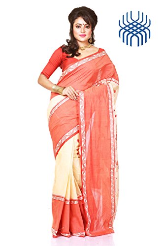 Bengal Handloom Saree Women's Traditional Pure Cotton