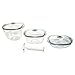Vacuware DeliKeeper - 3-Piece High Strength Food Storage Containers (80 oz, 48 oz, 28 oz) with Manual FreshPump Vacuum Sealer - Quality Made in the USA